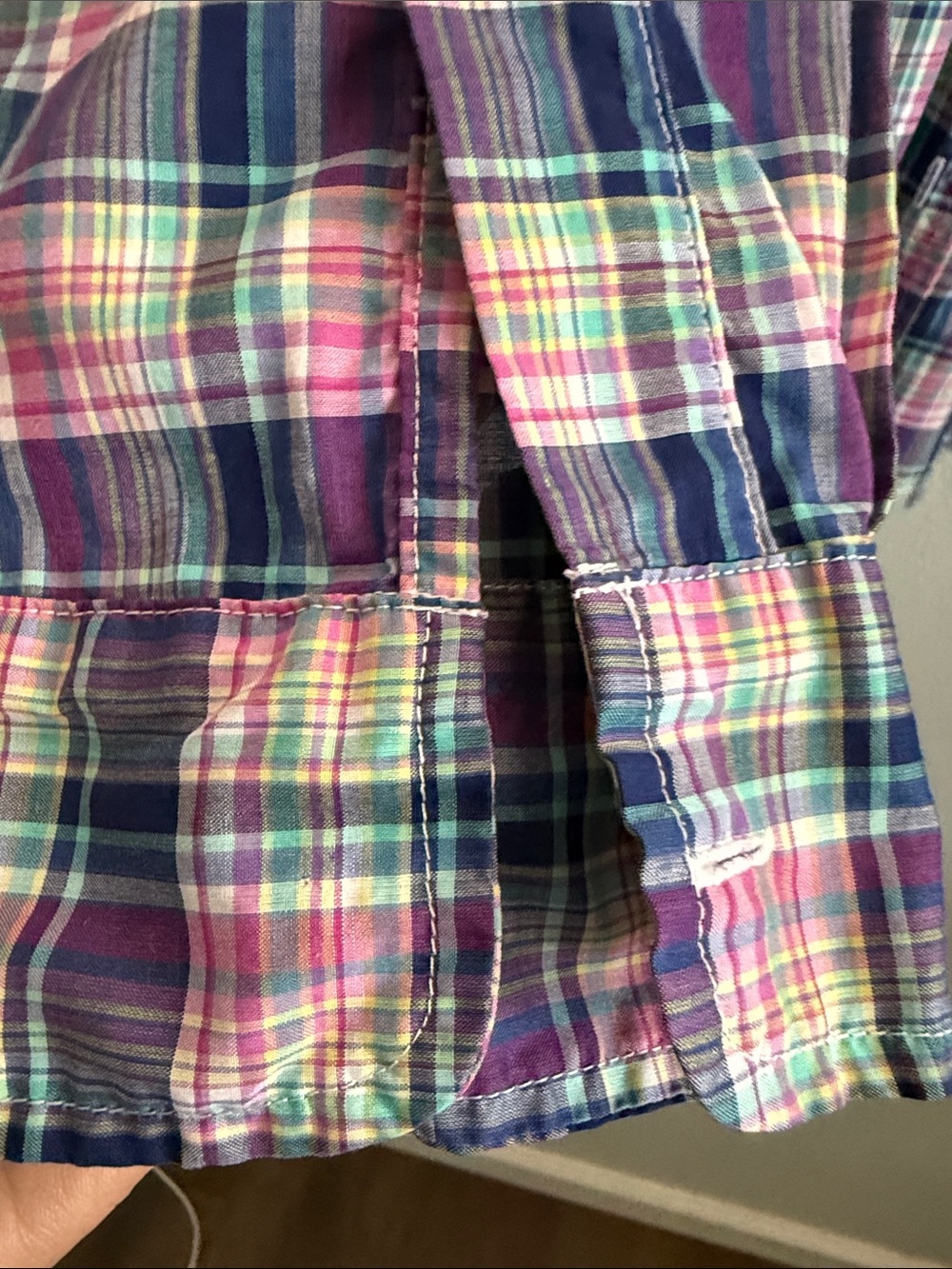 Frank & Eileen Barry Plaid Preppy Button-Down Shirt Women’s Medium - Picture 7 of 9